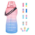 2021 Motivation water bottle hot sell 2.2L  sport bottle double wall eco friendly recycled spring loaded dust lid for Camping